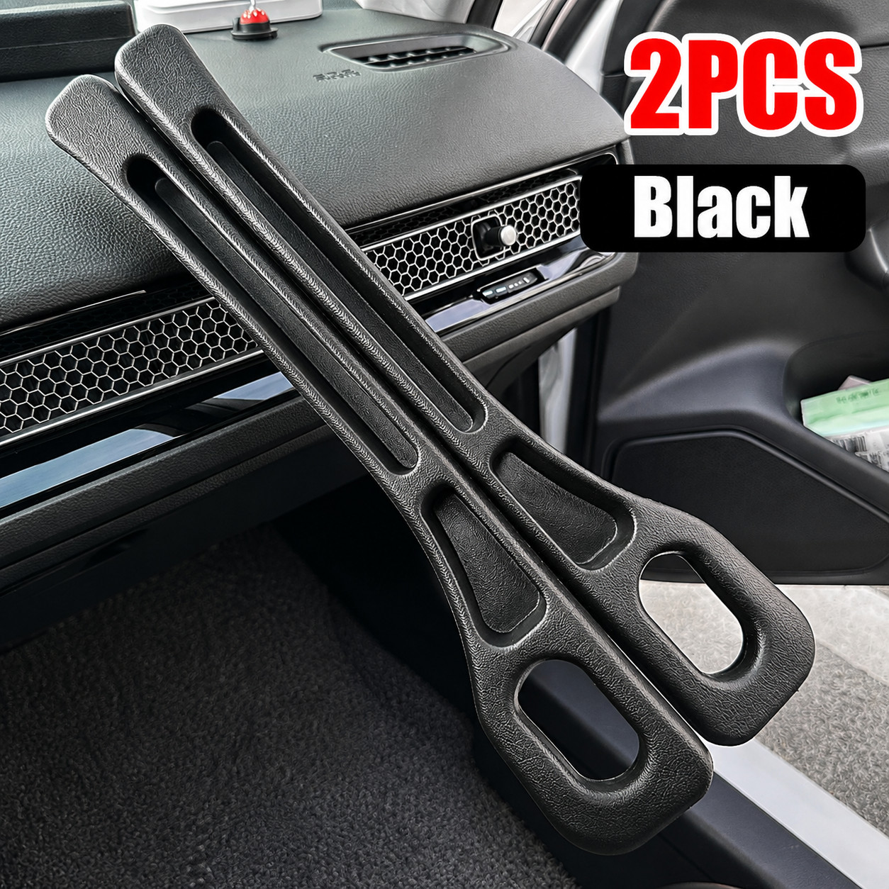 2Pcs Car Seat Gap Filler with Phone Holder Slot PU Leather Organizer