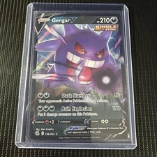 Carta Pokemon Gengar V 156/264 Fusion Strike ultra rara quasi nuova