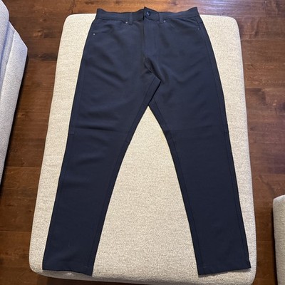 LEG3ND BRAND Men s Size M Navy Blue No Wrinkle Dress Pants Stretch Flex -0204