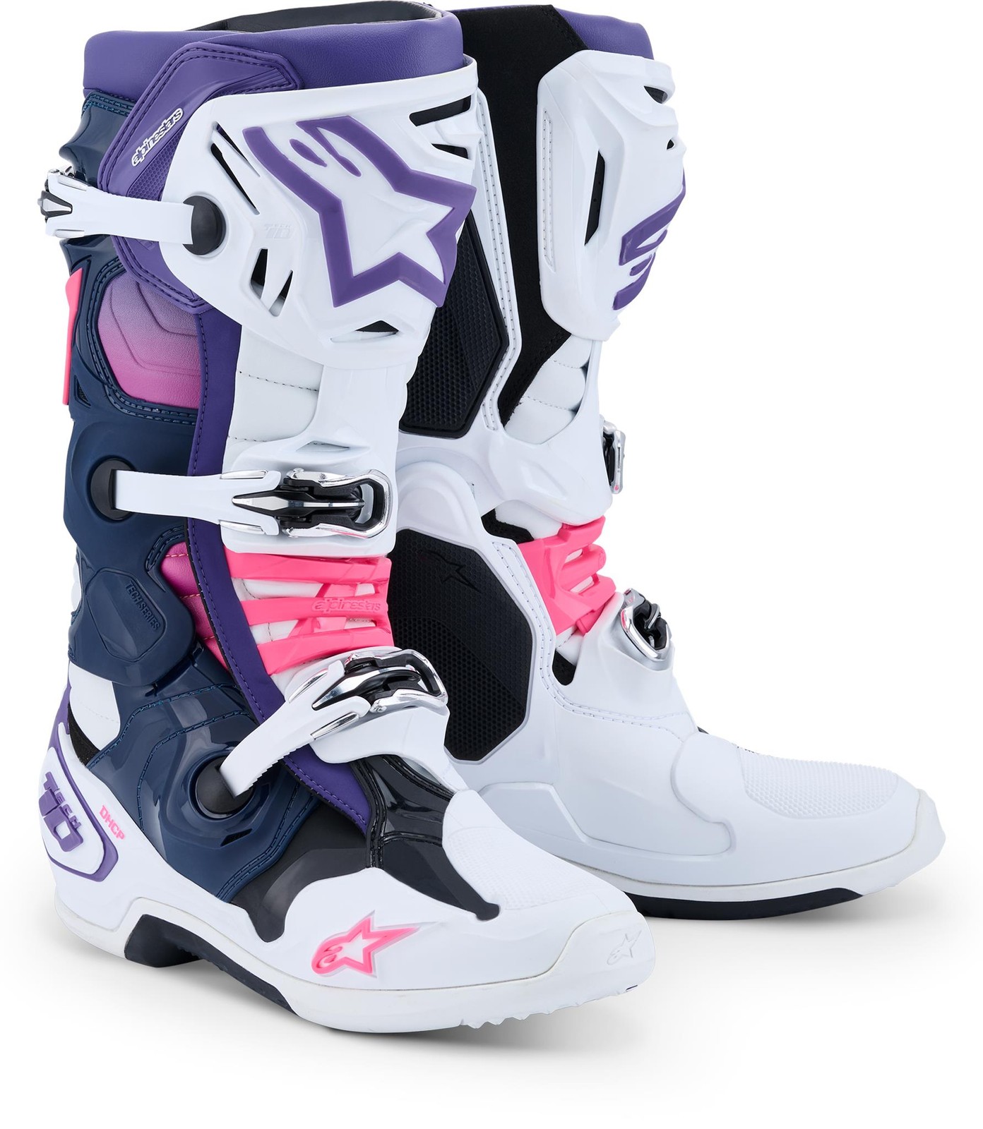 Tech 10 Wht/Violet/Nvy Bl/Pnk Fl 10