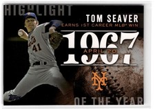 2015 Topps Update Tom Seaver #H-72 Highlight of the Year New York Mets