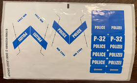 Original Lego Stickers, Lot of 6 - City, 60061, 60019, 60061, 60046, 4201, 7741