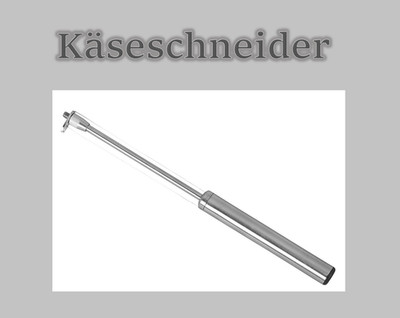 Osti Käseschneider Käsehobel cheese slicer Messer Schneidedraht Edelstahl silber