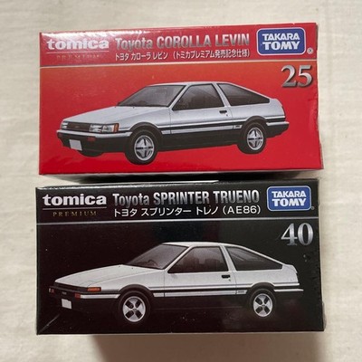 Tomica Premium Toyota Corolla Levin/Toyota Sprinter Trueno Set of 2