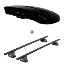 Dachbox Thule Vector M + Dachträger Thule SquareBar für BMW 5er Limousine F10