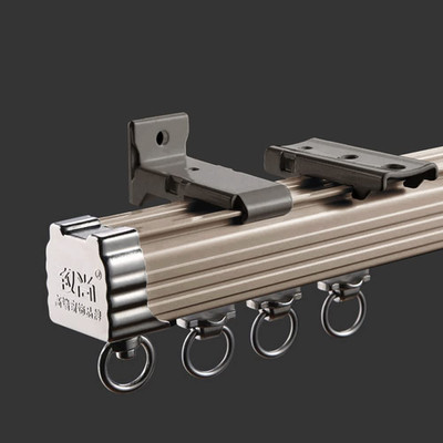 Zshine Curtain Single Tracks Ceiling Or Wall Mounting Heavy-Duty Curtain Rails