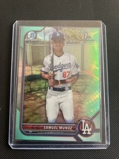 2022 Bowman Chrome - Prospects Samuel Munoz #Bcp-161 Aqua Refractor /125 (RC)