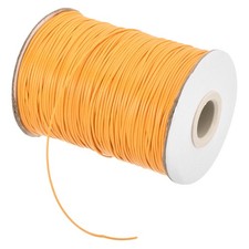 Gold 1.2mm Waxed Cord 175 Yard Wax Bead Thread String for Jewelry Make