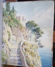 CASCIARO Giuseppe (1863-1941). attribuito. Pittore italiano. Acquerello su carta