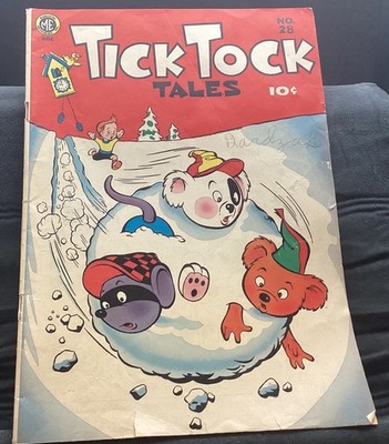 Vintage rare TICK TOCK  TALES  #28 1951- Pub. Magazine enterprises Inc. 
