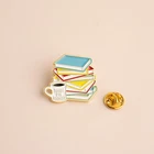 Cute "Sorry I'm Booked" Books Library Study Coffee Pin Brooch Badge Style Gift