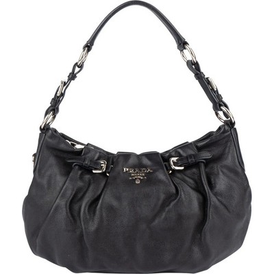 Prada Nappa Leather Gaufre Hobo Shoulder Bag Tasche