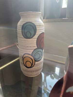 Carstens Tönnieshof Vintage Vase 21 cm bunt 60er Jahre Made In Germany Keramik