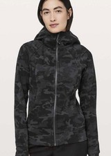 Lululemon Camouflage full zip hoodie in black and gray Women s fleece
