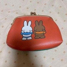 Miffy Wallet Cartoon Character Bifold Card Holder Pink 17cm x 13cm Used