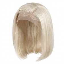 Women Lady Short Bob Wig Front Blonde Straight Artifical Hair Full Wig