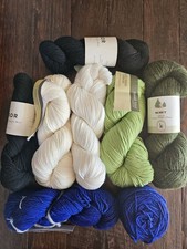 Luxury Yarn Lot Wool Cotton Merino Targhee Malabrigo, Arbor, Spud Chloe,Plymouth