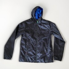 Champion Youth XL 16  18 Hooded Windbreaker Jacket Black Mesh Lined