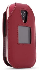 Leather Fitted Case for Consumer Cellular Doro 7050, Tracfone Doro 7050L Flip...