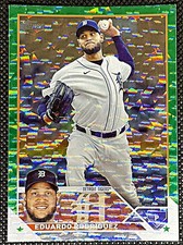 Eduardo Rodriguez 2023 Topps Green Foil #/499 #59 - Detroit Tigers