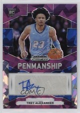 2024-25 Prizm Draft Picks Penmanship Purple Ice 39/99 Trey Alexander Auto 0qw3