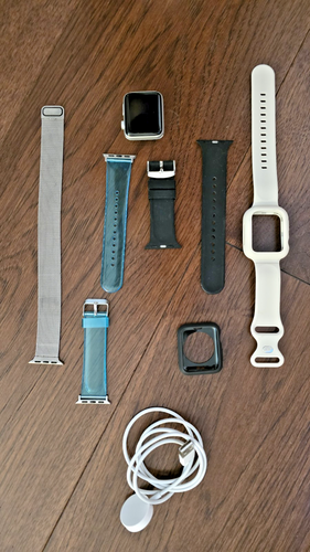 Apple Watch Series 3 GPS 42mm Smart Watch Silver Aluminum Case - Good Condition - Picture 3 of 9