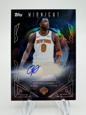 #ad 2025 26 Topps Midnight OG ANUNOBY Midnight Sun Signatures Auto #MSOA Knicks $64.99
