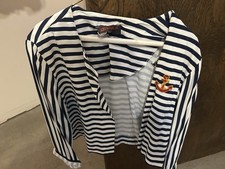 Navy/White Striped Nautical Blazer