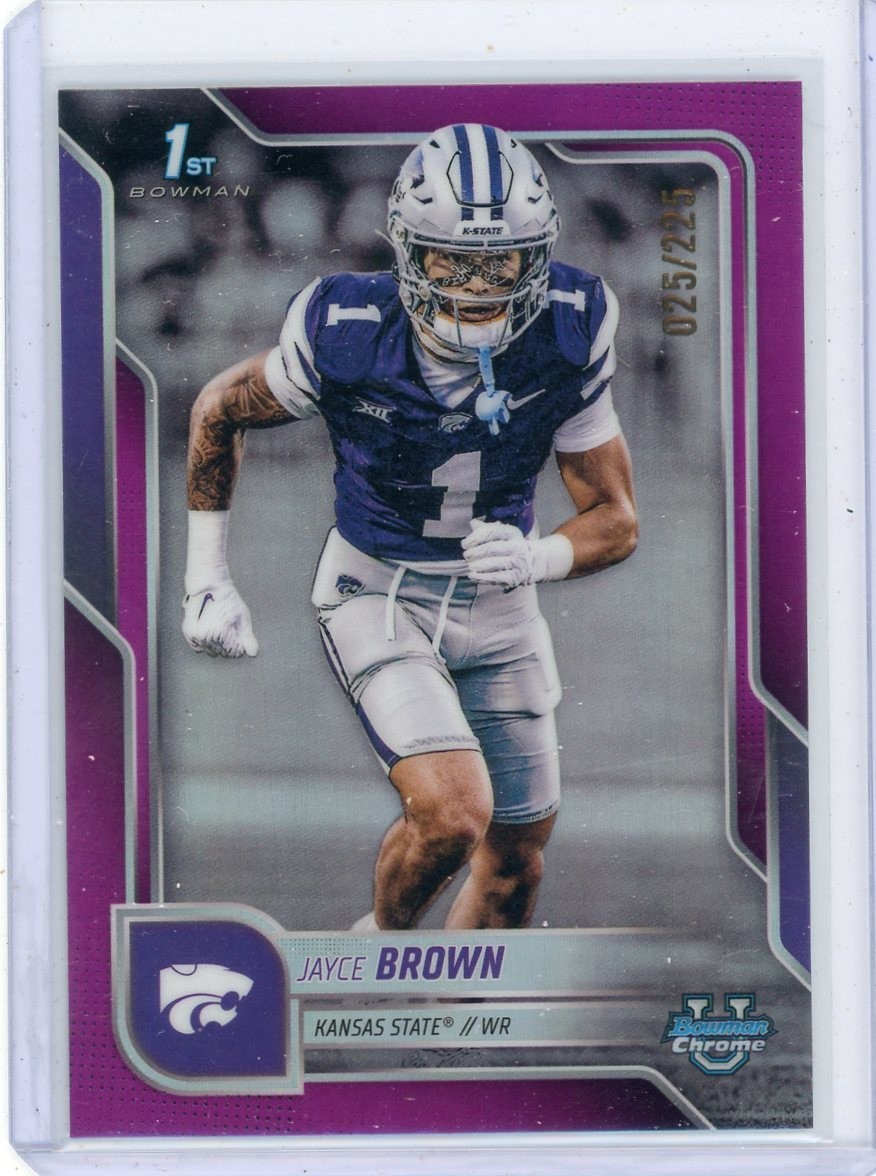 2025 Bowman Chrome U Jayce Brown Fuchsia Refractor 1st /225!