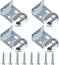 Sumnacon Metal Window Shade Brackets-4PCS Roller Shade Hardware Inside and Outsi