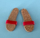 Vintage Orig. Mattel Barbie Family Ken & Alan Doll Shoes Cork Beach Sandals