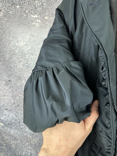 BURBERRY NAVY DARK BLUE NYLON COAT JACKET GIRL WITH BELT 10Y 140cm - Picture 14 of 22
