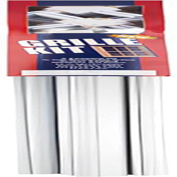 Brixwell Plastic Window Grille Kit in White Finish with 12 Total 24" Profiles, 8