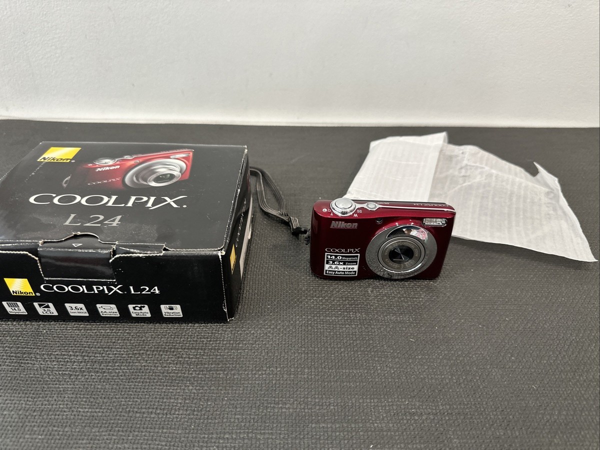 Nikon COOLPIX L24 14.0MP Digital Camera - Red for sale online | eBay
