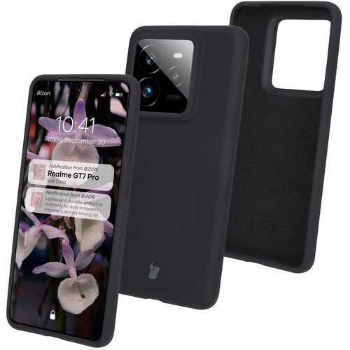 Funda protectora para móvil Realme GT 7 Pro Bizon Case Cover negra - Imagen 1 de 6
