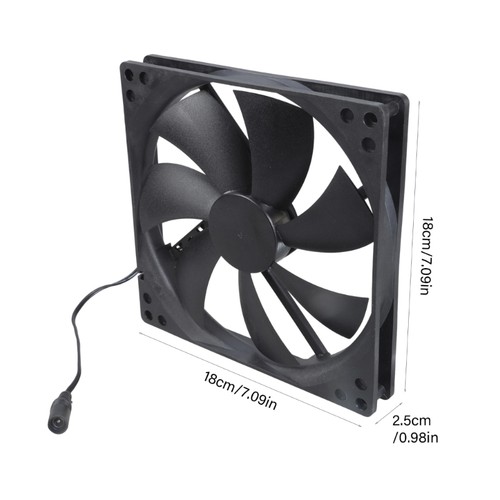 18cm Computer Cooling System Fan 12V 0.28A High Airflow For CPU Chassis Fan - Afbeelding 8 van 8