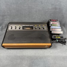 Atari 2600 Woody 6-Switch CX-2600 Console & G...