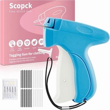 Handheld Stitch Tag Gun Blue for Clothes - Includes Needles  1000 Fasteners