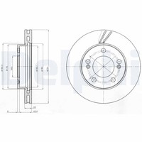 2X Delphi Bremsscheibe BG4206 FüR Ssangyong