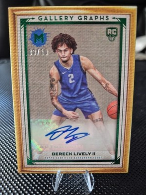 2023-24 Topps Motif - Dereck Lively II - Gallery Graphs RC Auto #03/10 Mavericks