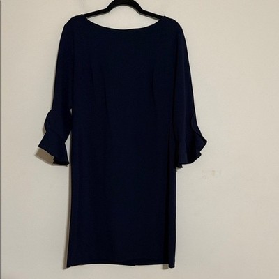 karl lagerfeld navy blue dress SOLD Chloe 1981 Karl Lagerfeld Blue Embroidered Button Front Dress Doc   Palm Beach Vintage