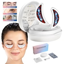 Led Red Light Eye Care Therapy Pulse Massager With Gel Patch For Treatment