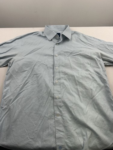 David Donahue blaues Hemd mit Knopfleiste Herren 17-34/35 Langarm - Bild 2 von 14