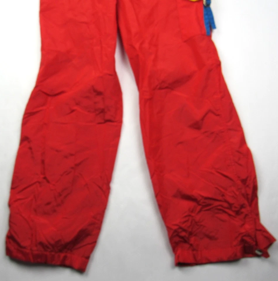 Винтажный 1970-х голова спортивная одежда красный грузовой карман нейлона трек брюки ветровка - Изображение 4 из 4
