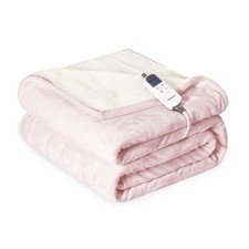 Heat Blanket 50  x60  Throw,Soft Flannel  Sherpa Reversible Electric