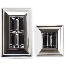 Chrome Power Window Switch Pair Set of 2 for Chevy GMC Pontiac