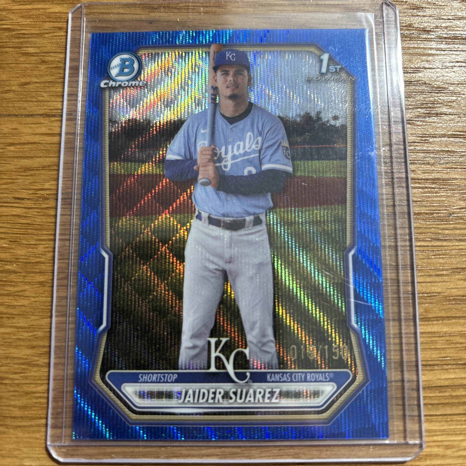 2026 Bowman Chrome - Prospects Jaider Suarez #BCP-180 Blue Wave Refractor...