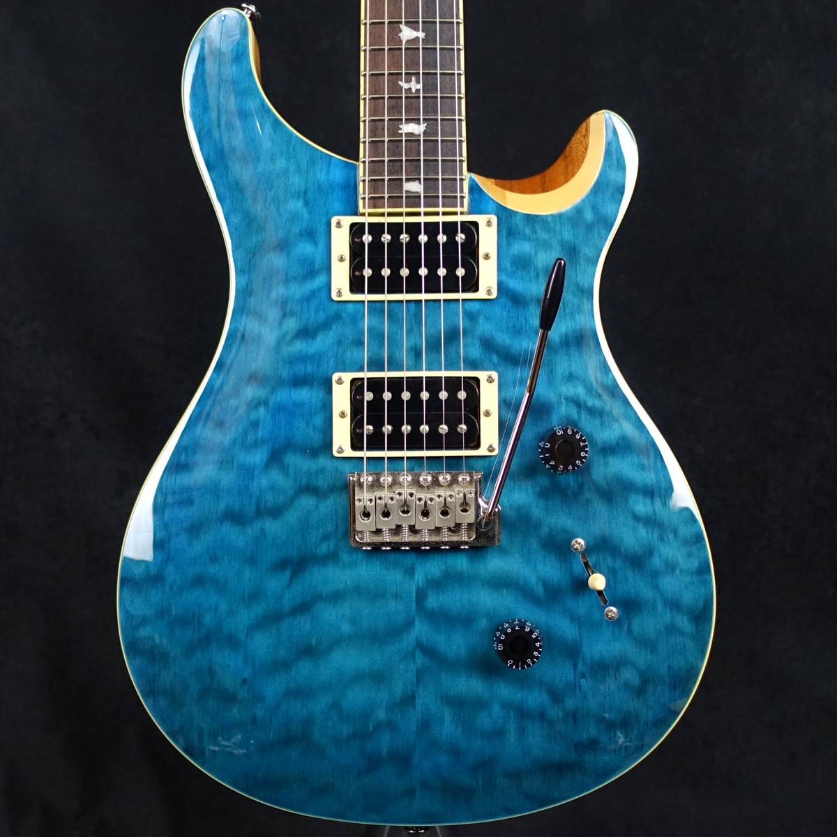 ギター PRS SE Custom 24 QuiltMaple LimitedBlue Paul Reed Smith prs Se Custom 24 Quilt Maple Limited Blue Matteo
