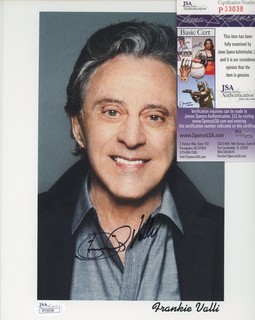 Frankie Valli Signed 8x10 Music Photo AUTO JSA COA