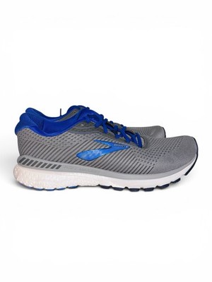 Brooks Adrenaline GTS 20 Mens 9.5 Gray Blue Running Shoes Sneakers 1103071D051